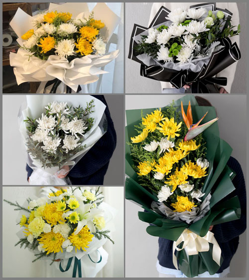 湖北孝感市应城市四里棚街道三姜村白事花束代送